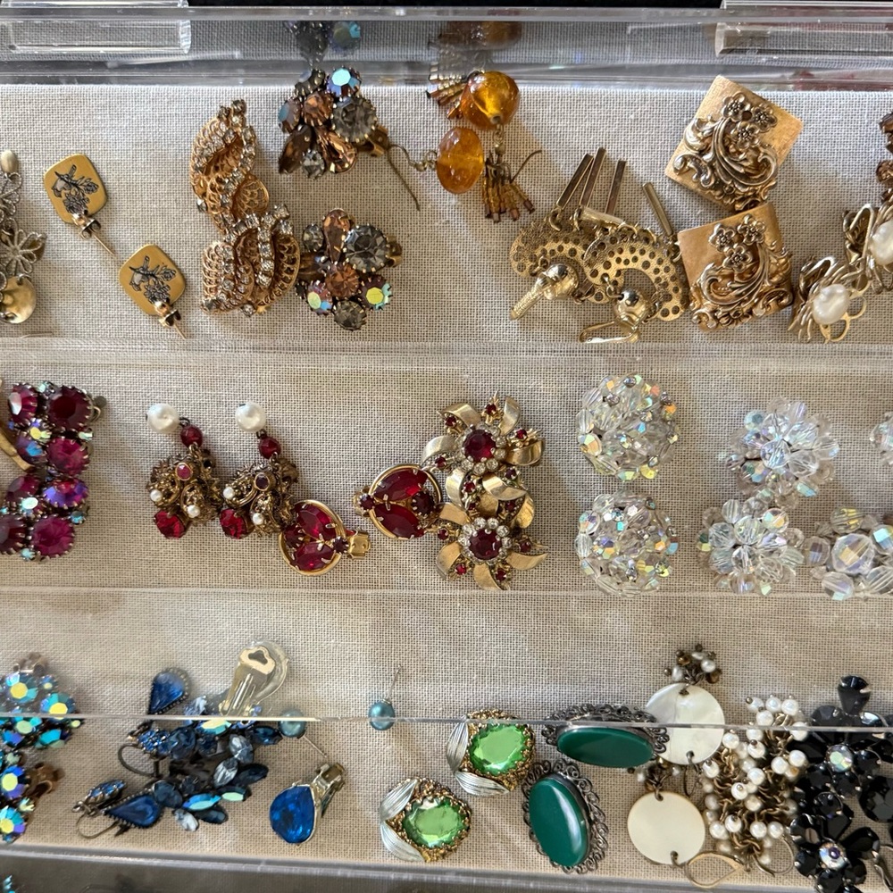 Curated Collection of Over 100 Pieces of Vintage Costume Jewelry